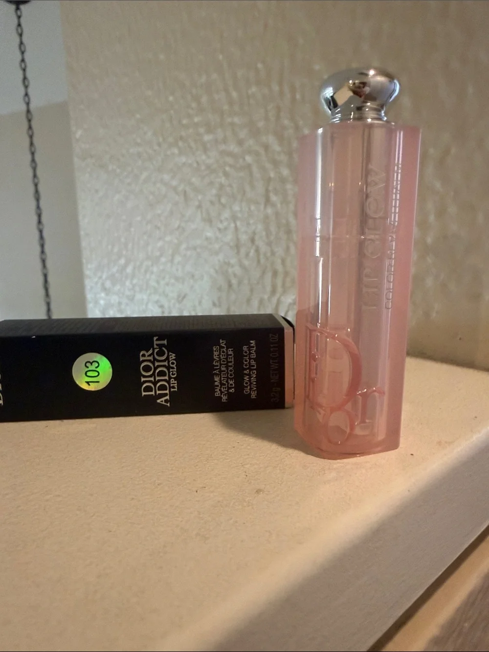 Dior Addict Lip Glow Balm — Black Box with Green Shade Dot 103